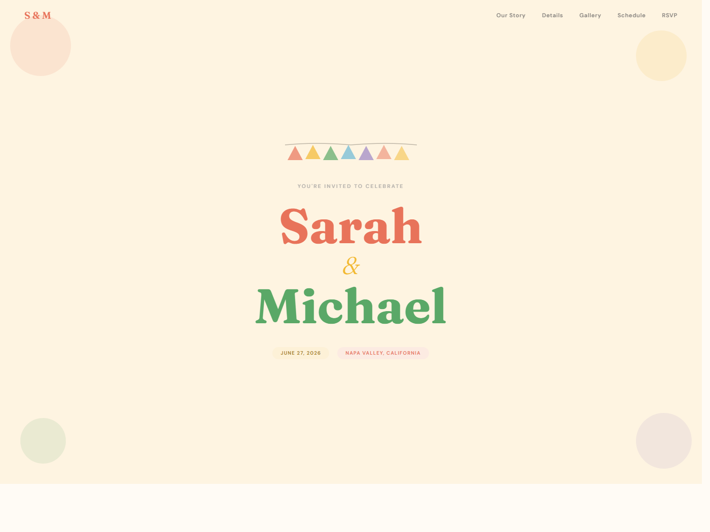 Garden Party template preview