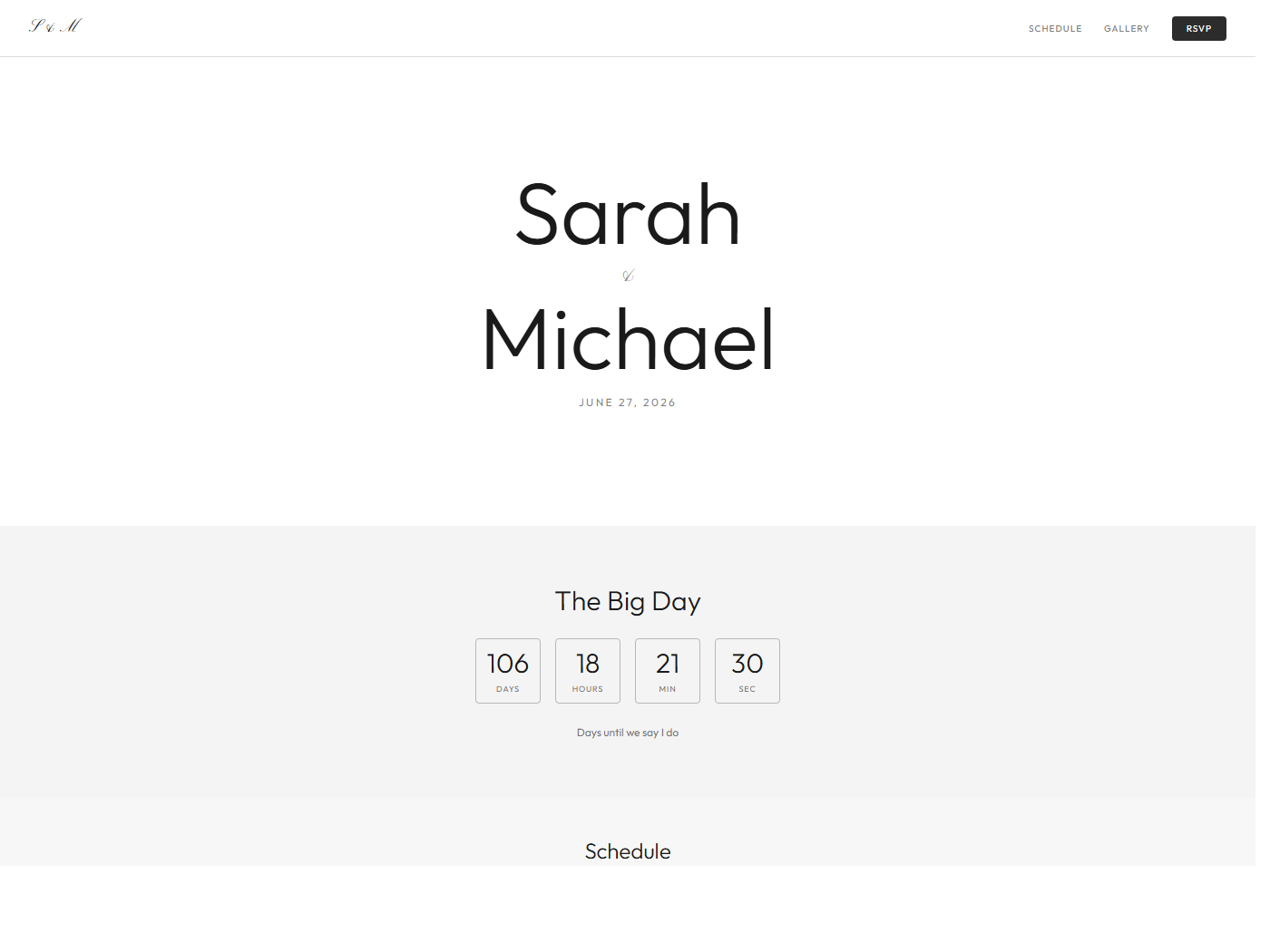Modern Minimalist template preview