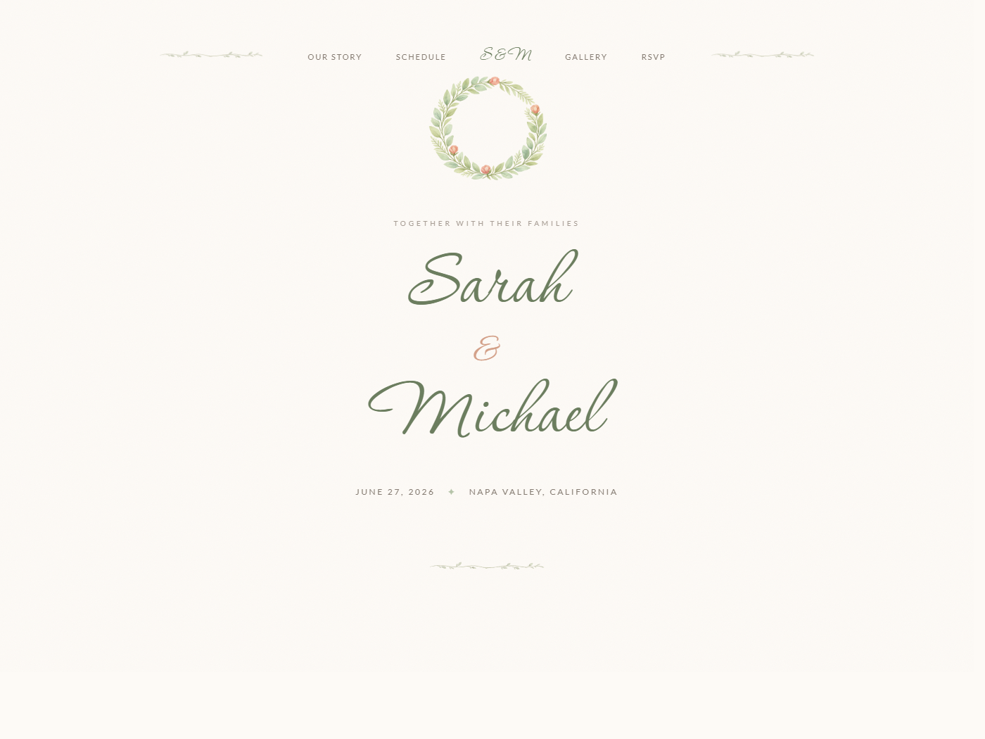 Organic Botanical template preview